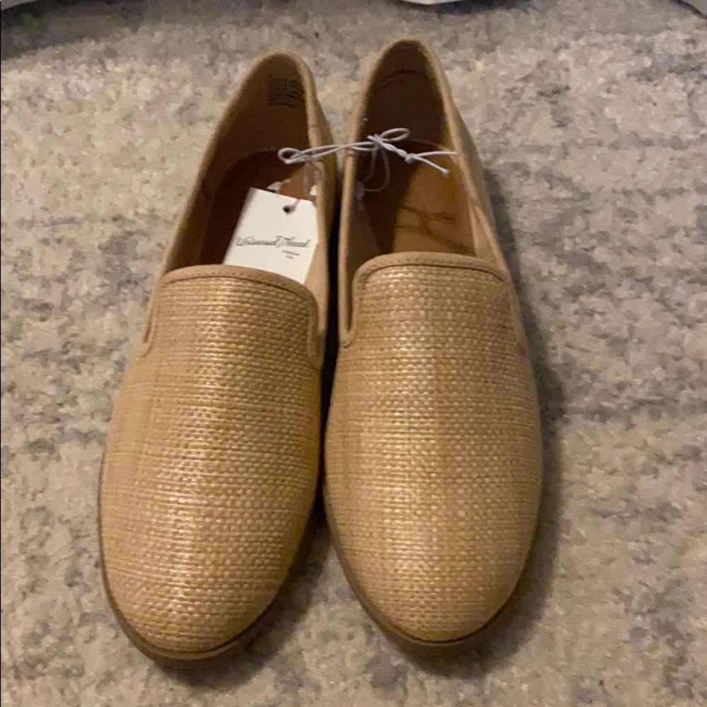 Tan slip-on shoes